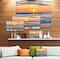 Designart - Beautiful Sunrise over the Horizon. - Modern Beach Canvas Art Print